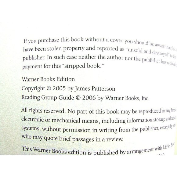Honeymoon by James Patterson Howard Roughan Book 1of 2 Series Paperback Feb 2005 - Picture 7 of 8